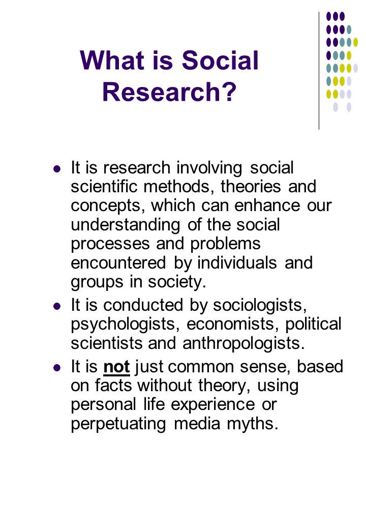 What is research